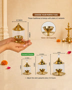 Long-Lasting Premium Akhand Diya for Pooja and Spiritual Decoration