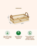 Eco-Friendly Bamboo Serving Tray for Gifts, Snacks, and Home Styling
