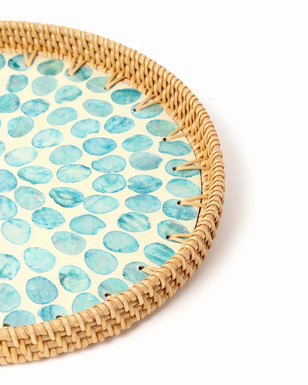 Rattan Decorative Serving Trays for Table and Home Use