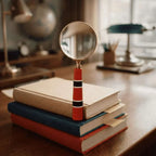 Brass Magnifying Glass With Wooden Handle Vedansh Craft