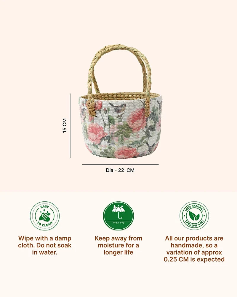 Seagrass Basket for Gift Hampers, Small Gift Bags, and Home Décor