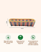 Bamboo Storage Basket for Kitchen, Pantry, and Home Organization