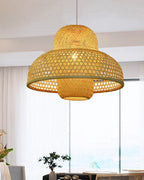 Minimalist Bamboo Hanging Lamp for Balcony and Patio