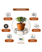Set of 3 Metal Plant Holder Stands, Durable and Stylish for Indoor and Outdoor Gardens