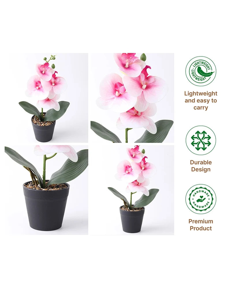 Artificial Flowers with Pot Indoor Decorative Flower Plant