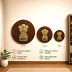 Brass Ashok Stambh With Wooden Base Wall Hanging Vedansh Craft