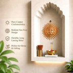 Copper Sun Face Wall Hanging Vedansh Craft