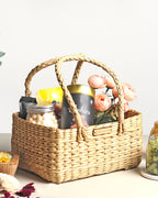 Handwoven Seagrass Fruit Basket for Gift Hampers, Storage, and Decorative Display