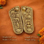 Brass Charan Paduka Set (3 Inch) Vedansh Craft