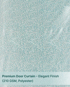Classic Polyester Door Curtain with Eyelets (Blue, 7 ft)