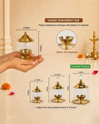 Long-Lasting Premium Akhand Diya for Pooja and Spiritual Decoration