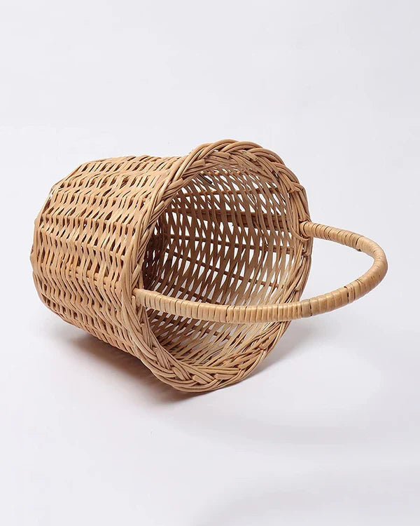 Natural Wicker Payala Basket Set of 3 for Pooja, Gifting, and Everyday Organization