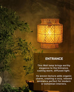 Bamboo Wall Lamp for Balcony and Living Room