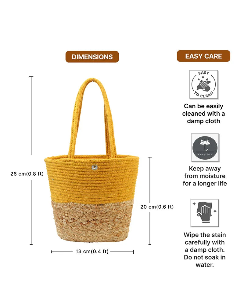 Jute Handbag for Women for Daily Shopping and Style