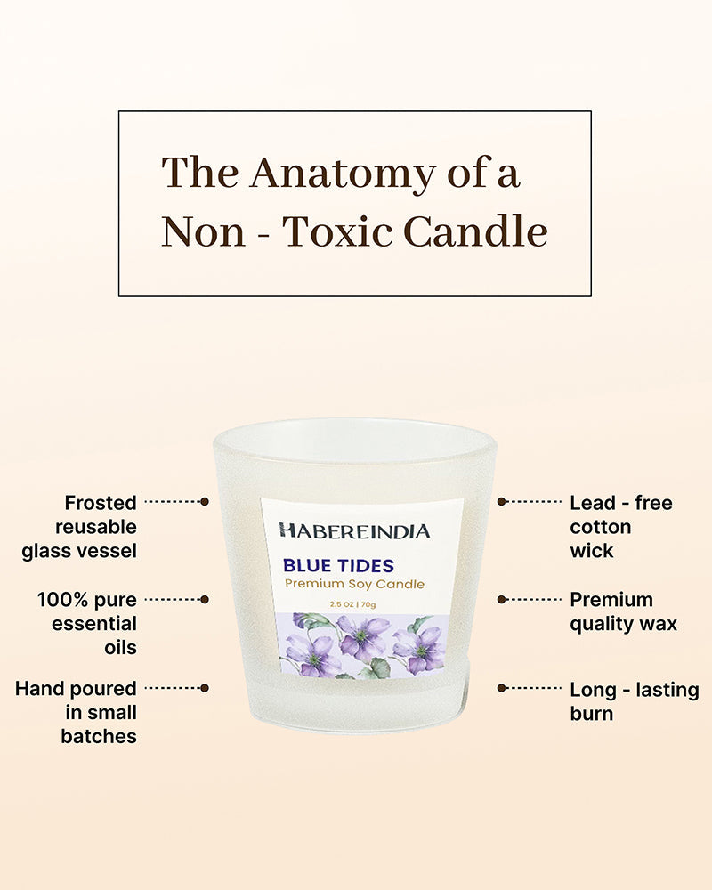 Set of 4 Scented Aroma Candles in Glass, 45gm Each with 8 Hour Burn for Decorative Fragrance and Gifting
