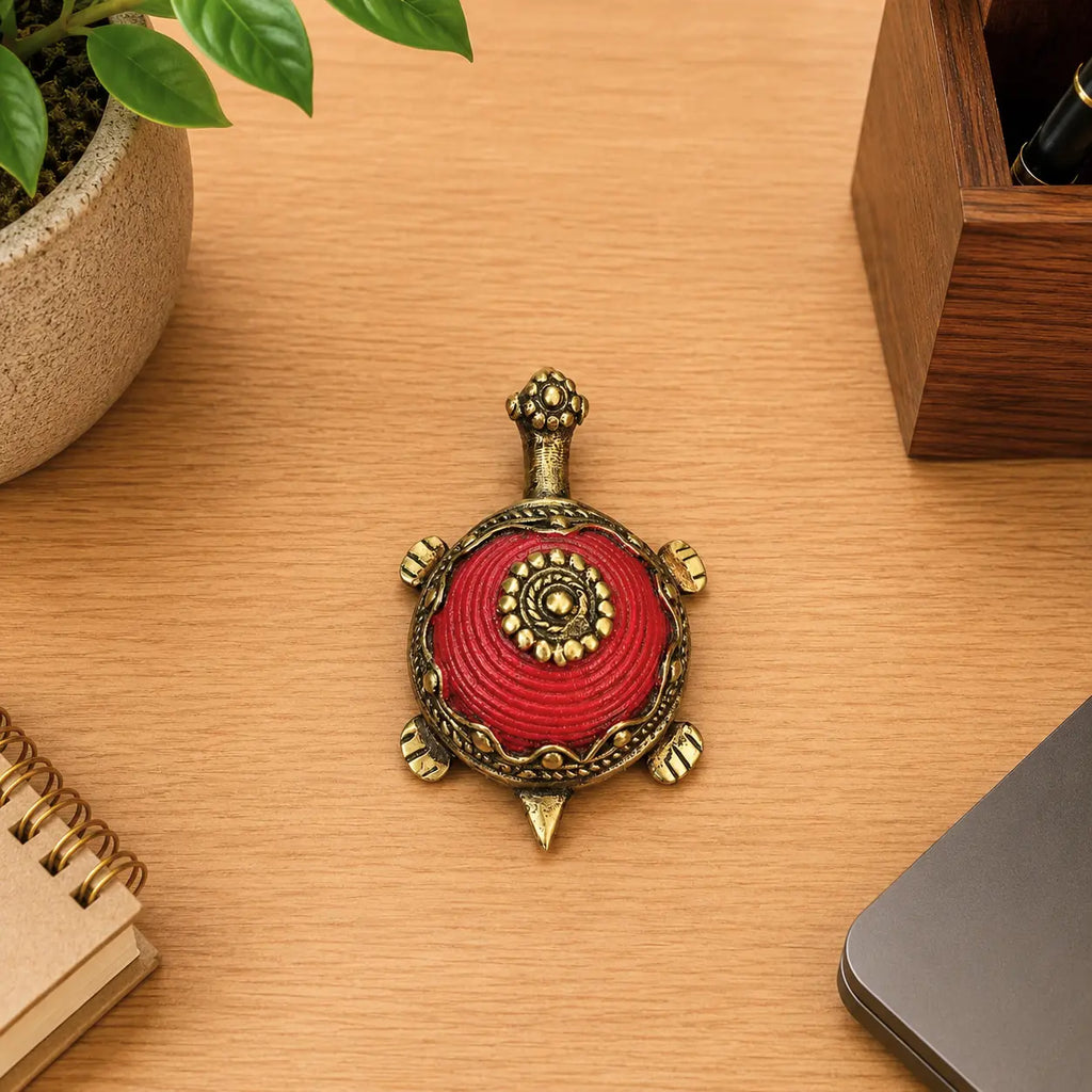 Brass Dhokra Tortoise Vastu/Feng Shui Vedansh Craft
