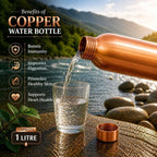 Copper Water Bottle (10.5 Inch) Vedansh Craft