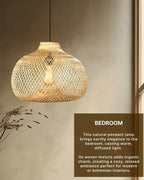 Elegant Bamboo Ceiling Lamp for Home and Balcony