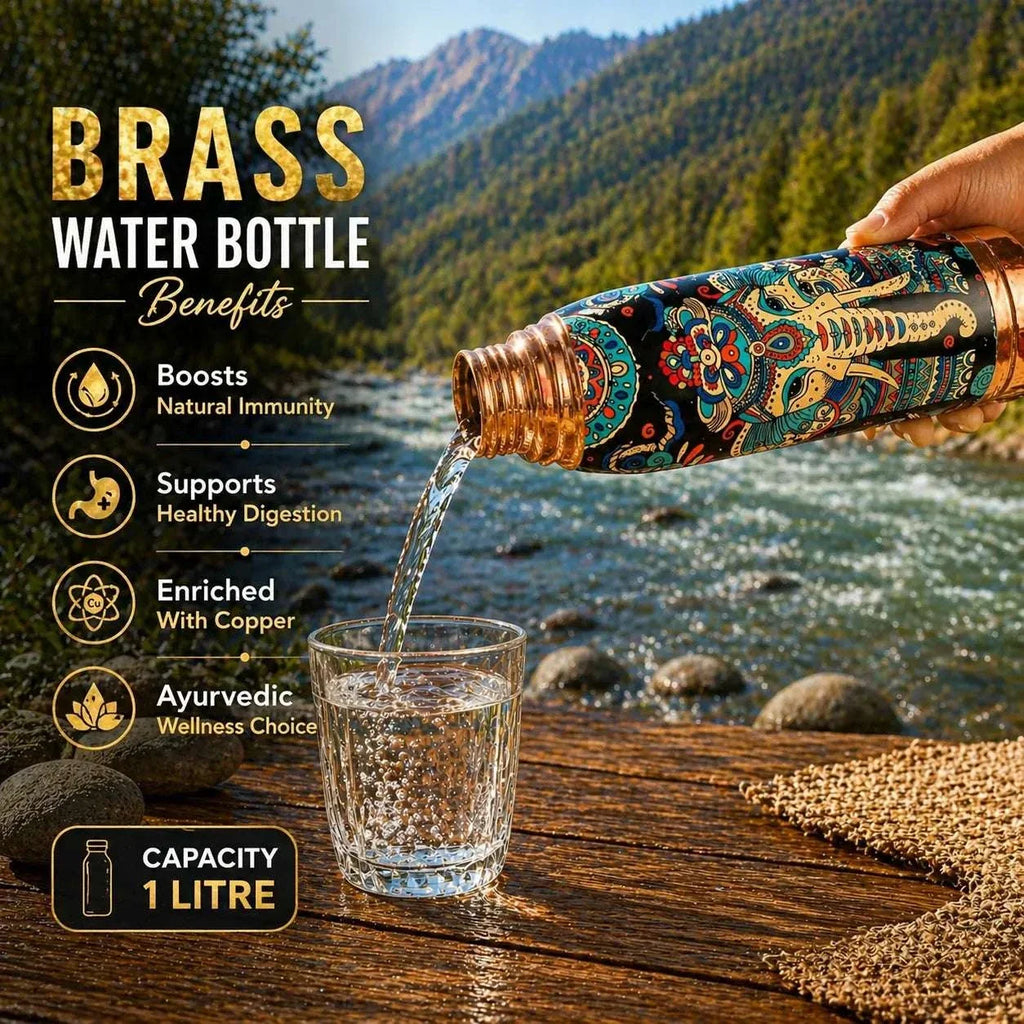 Copper Water Bottle (11.5 Inch) Vedansh Craft