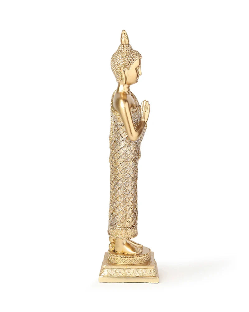 Polypropylene Buddha Idol for Home Decor, Living Room, and Office Desk