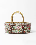 Handwoven Seagrass Gift Hamper, Storage Basket for Stylish Home Organization