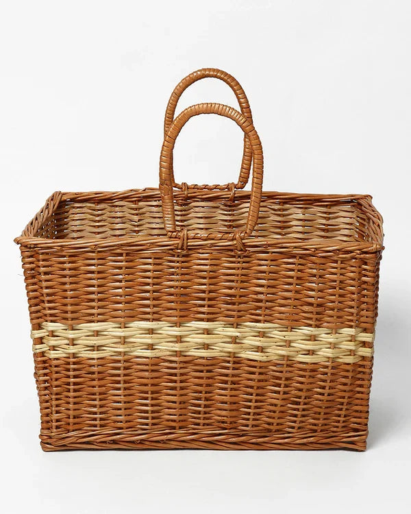 Handmade Seagrass Carry Basket & Shopping Tote