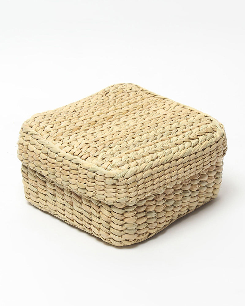 Seagrass Storage Box for Closet & Desk Organization