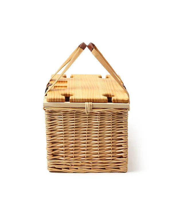 Vintage-Inspired Wicker Picnic Basket for Picnic, Travel & Outdoor Fun