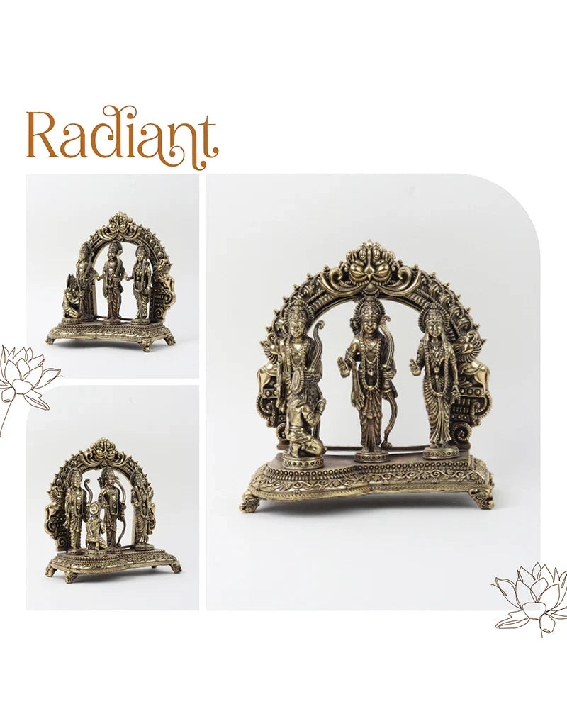 Brass Ram Darbar God Idol Decorative Showpiece for Home