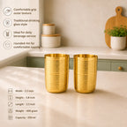 Brass Lining Glass Pair Vedansh Craft