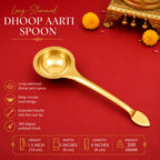 Brass Dhoop Aarti Spoon (9 Inch) Vedansh Craft