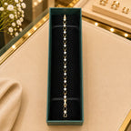 White CZ Tennis Bracelet for Women | Heart, Pear & Round Cut Stones Vedansh Craft