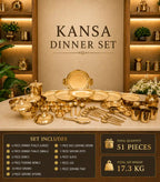 Kansa Luxury Dinner Serving Set Vedansh Craft