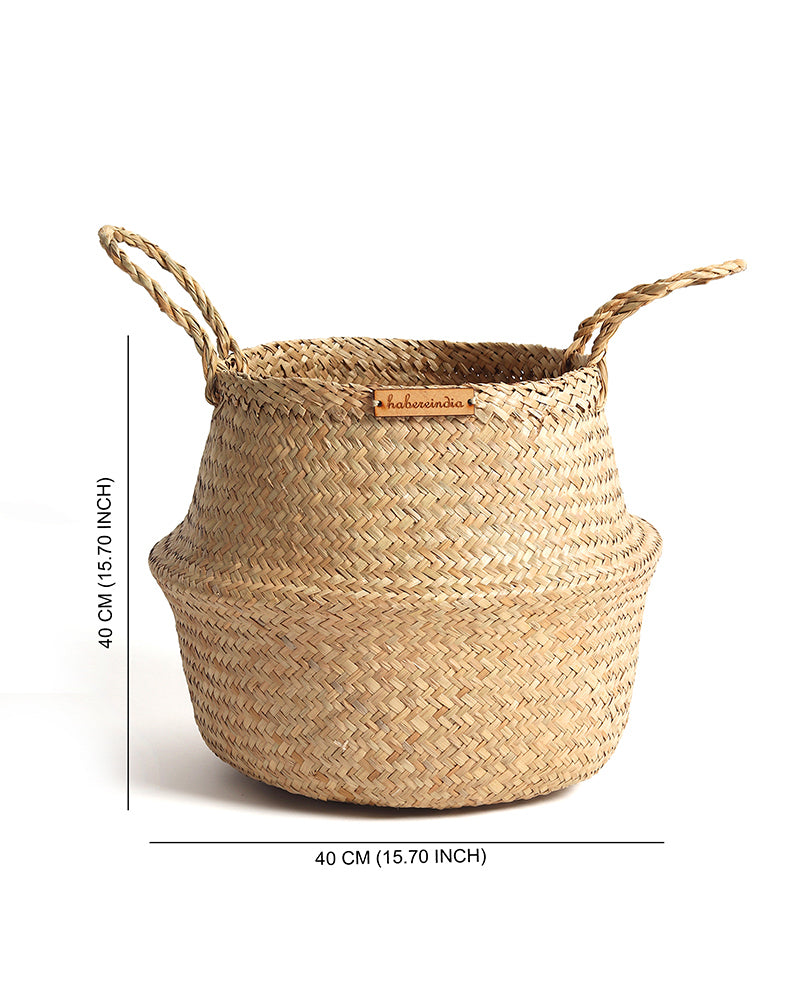 Seagrass Multi-Purpose Basket for Toy Storage and Planters