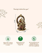 Pure Brass Lord Ganesha Idol for Pooja, Mandir and Home Decoration