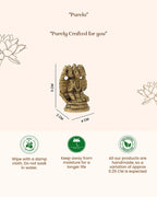 Pure Brass Panchmukhi Hanuman Ji Idol for Pooja and Home Decoration