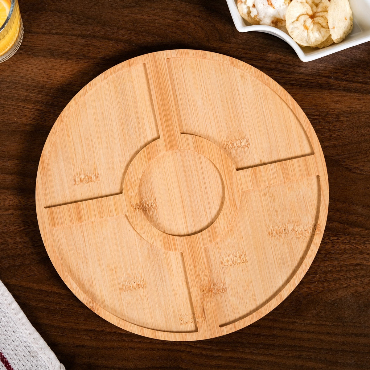 Chip And Dip White Ceramic Platter Nestasia