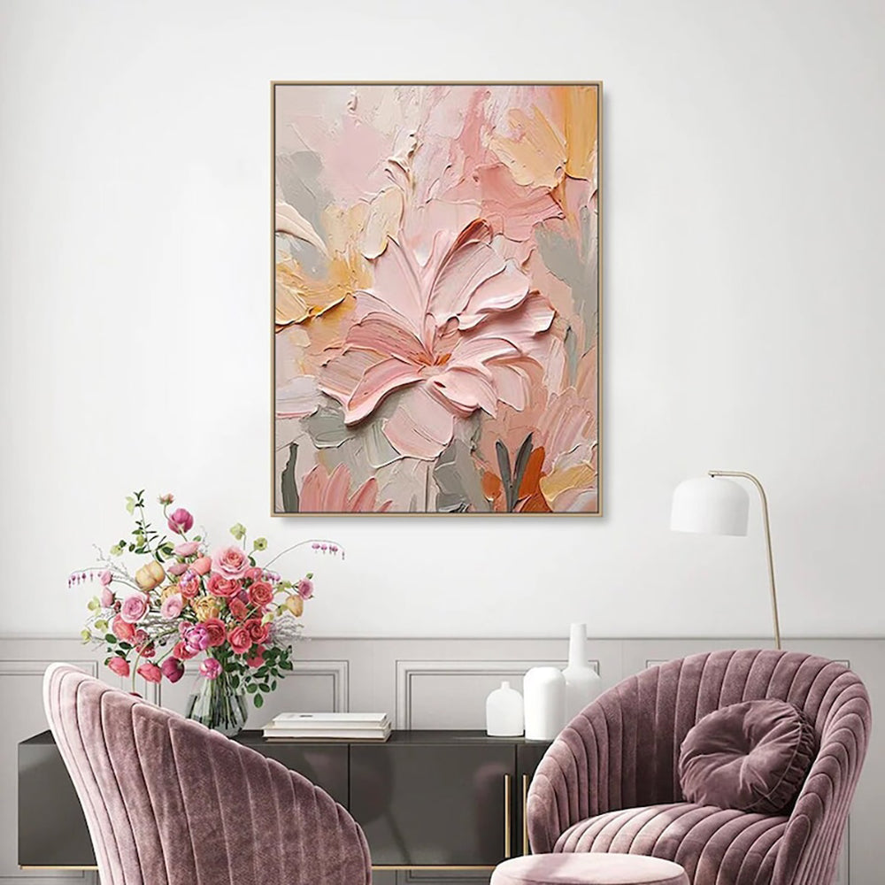 Handmade Oil Painting Canvas Wall Art Decoration 3D Texture Thick Oil Flowers Modern Abstract For Home Room Decor kafalo