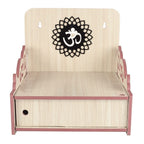 Comert Enterprise Handmade Beautiful Wooden Temple/ Home Temple/Puja Mandir/Wall Hanging and Table Top Home Mandir Temple /Home Art & Craft Engineered Wood Home Wall Temple (White)