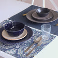 THE YARD HOUSE Placemats - Reversible & Wipeable Cotton Placemats (Stormy Skies, Set of 6) Kafalo