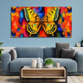 VIBECRAFTS Canvas Paintings for Living Room Drawing Room Beautiful Tiger Butterfly Premium Canvas Wall Painting Fitted With Wooden Frame for Home | Office | Gift (PTVCH_2327)