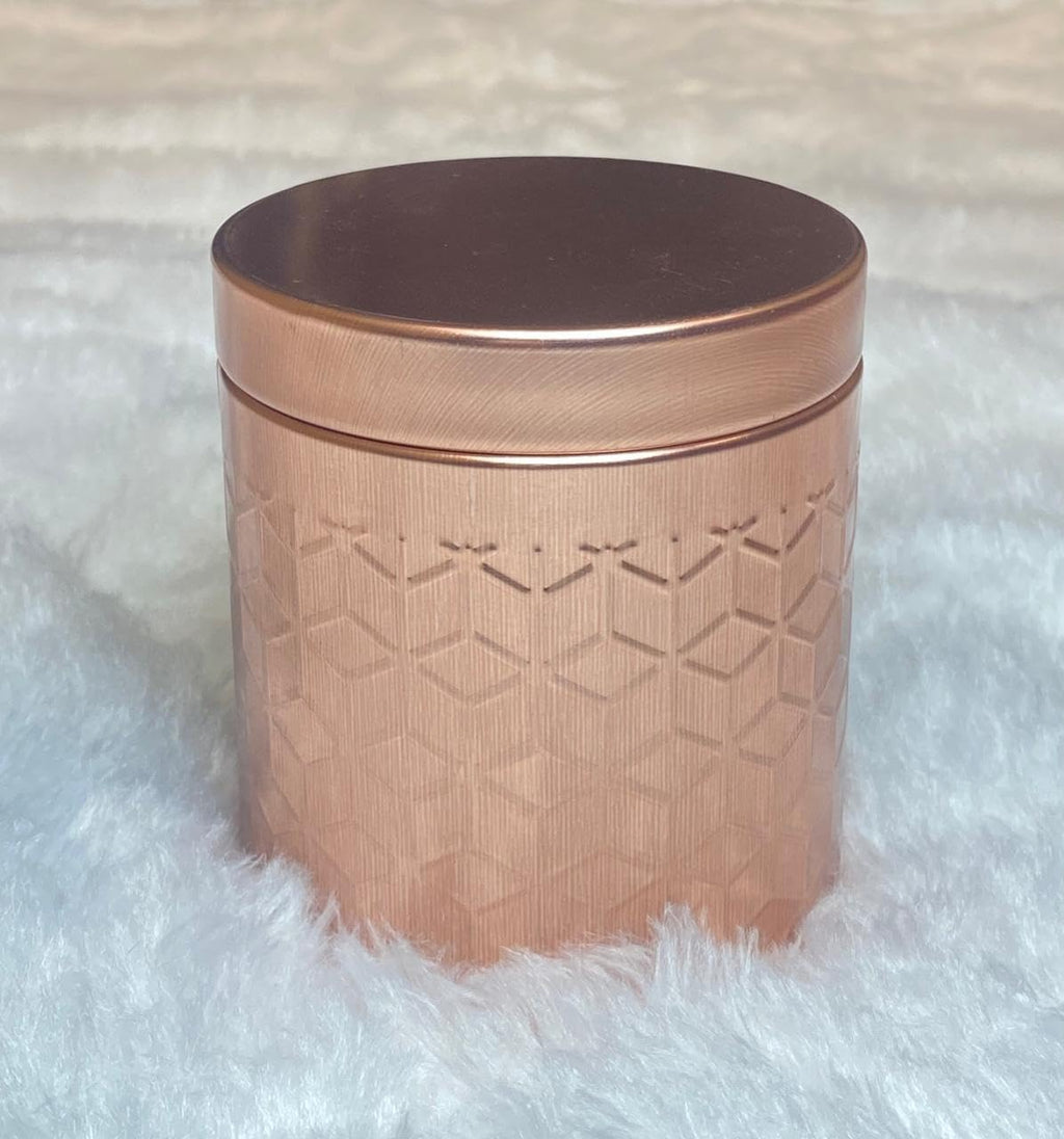 LOURDES COMPAGNIA Airtight Embossed Copper plated Tin (Pack of 1) - Return Gift
