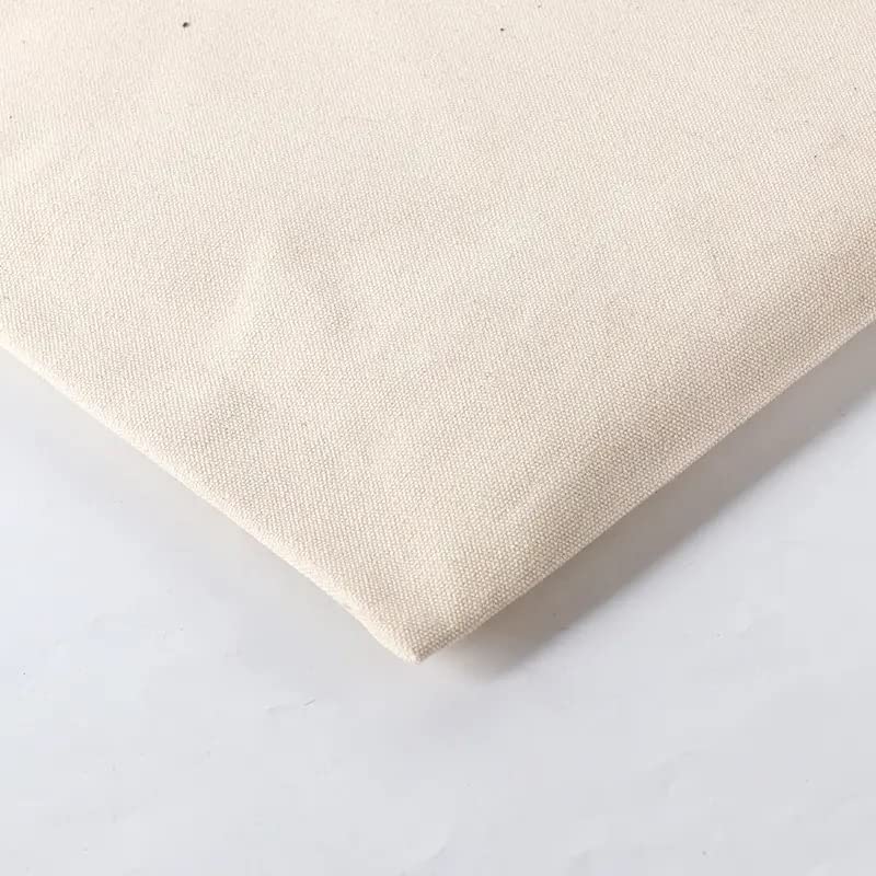 Mluffy Heavy Organic Cotton Tote Unisex Shopping Carry Bags | Eco Friendly Biodegradable Canvas Multipurpose Grocery Bag for Women's (Off White) (Pack Of 1)