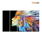 VIBECRAFTS Modern Abstract Colorful Art Wall Painting Set of Five For Home|Office|Living Room|Gift (PTVC5Pcs4_8616)