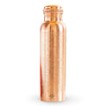INDIAN ART VILLA Pure Copper Water Bottle with Floral Vines Embossed Design, Drinkware, Storage Purpose, Volume-1000 ML, Pack of 1