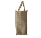 Unisex-adult Zyra Fashion Jute Bag Tiffin Bag Multi Purpose Casual Tote Bag Handbag Medium Size (L-11''*W10''*H5'' Inches, Beige
