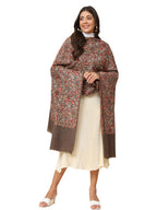 Pashmoda Women Gilkaari Pure Wool Embroidered Shawl (Size 101X203 CM)