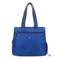 Bag-Age HB55 Tote Handbag for Girls & Women, Water Resistant Office Work Bag with Umbrella Pocket, Large Capacity Shoulder Bag for Work, Travel & Daily Use (Blue)