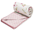 COZY FURNISH Super Soft Double Bed Dohar 84x96 Inches, Brushed Microfiber Cotton AC Blanket, Lightweight Flannel Throw, Lahariya Fabric Edging, Summer & AC use Mild Winter, Machine Washable Kafalo