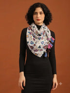 tweedle Pure Cotton Summer Scarf for Women,soft, Printed, Breathable Stole for Sun and Wind Protection - Multicolor